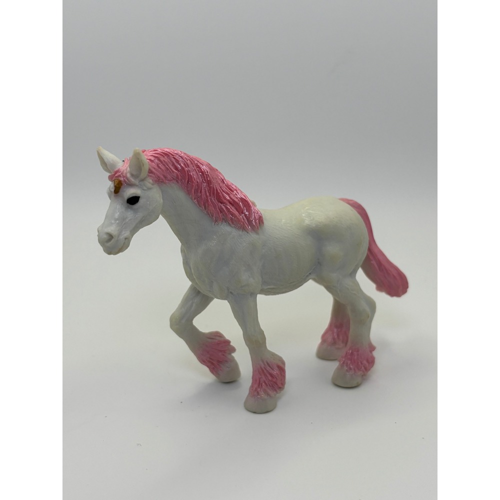 Safari Ltd 2013 Pink and White Unicorn Mythical Creature Figurine 2187-P1